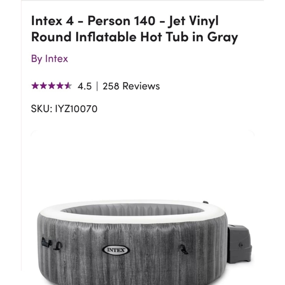 Inflatable INTEX Hot Tub - Picture 2 of 3